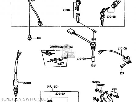 IGNITION SWITCH/LOCK - AR125A2 1984 UNITED KINGDOM GR ST SD