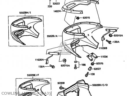 COWLING (AR125-A2/A3) - AR125A2 1984 UNITED KINGDOM GR ST SD