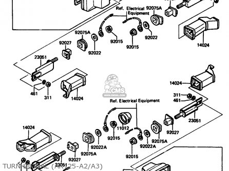 TURN SIGNAL (AR125-A2/A3) - AR125A2 1984 UNITED KINGDOM GR ST SD