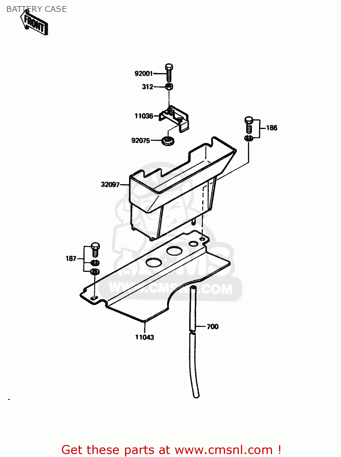 BATTERY CASE AR125A3 1985 UNITED KINGDOM FR GR ST SD