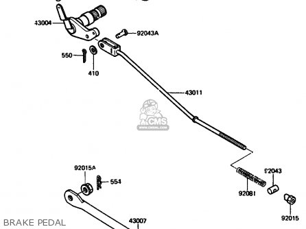 BRAKE PEDAL - AR125A3 1985 UNITED KINGDOM FR GR ST SD