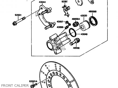FRONT CALIPER - AR125A3 1985 UNITED KINGDOM FR GR ST SD