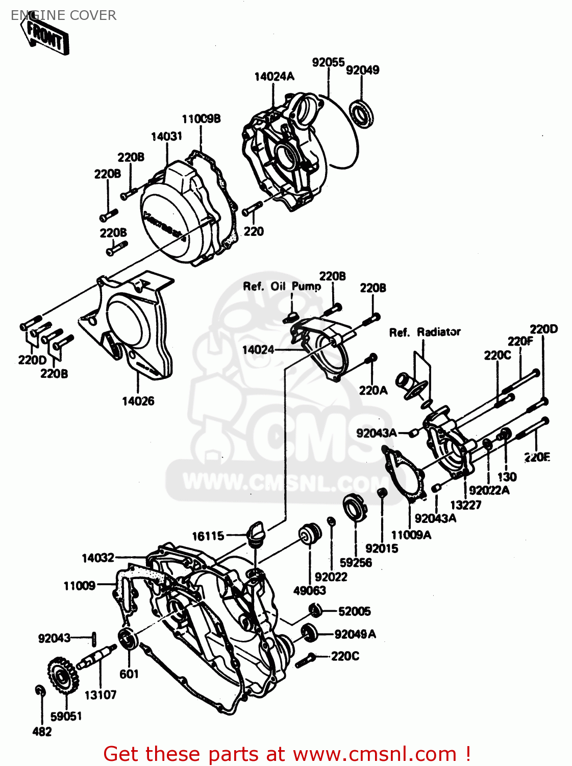 ENGINE COVER AR125A4 1986 UNITED KINGDOM GR NR SD ST