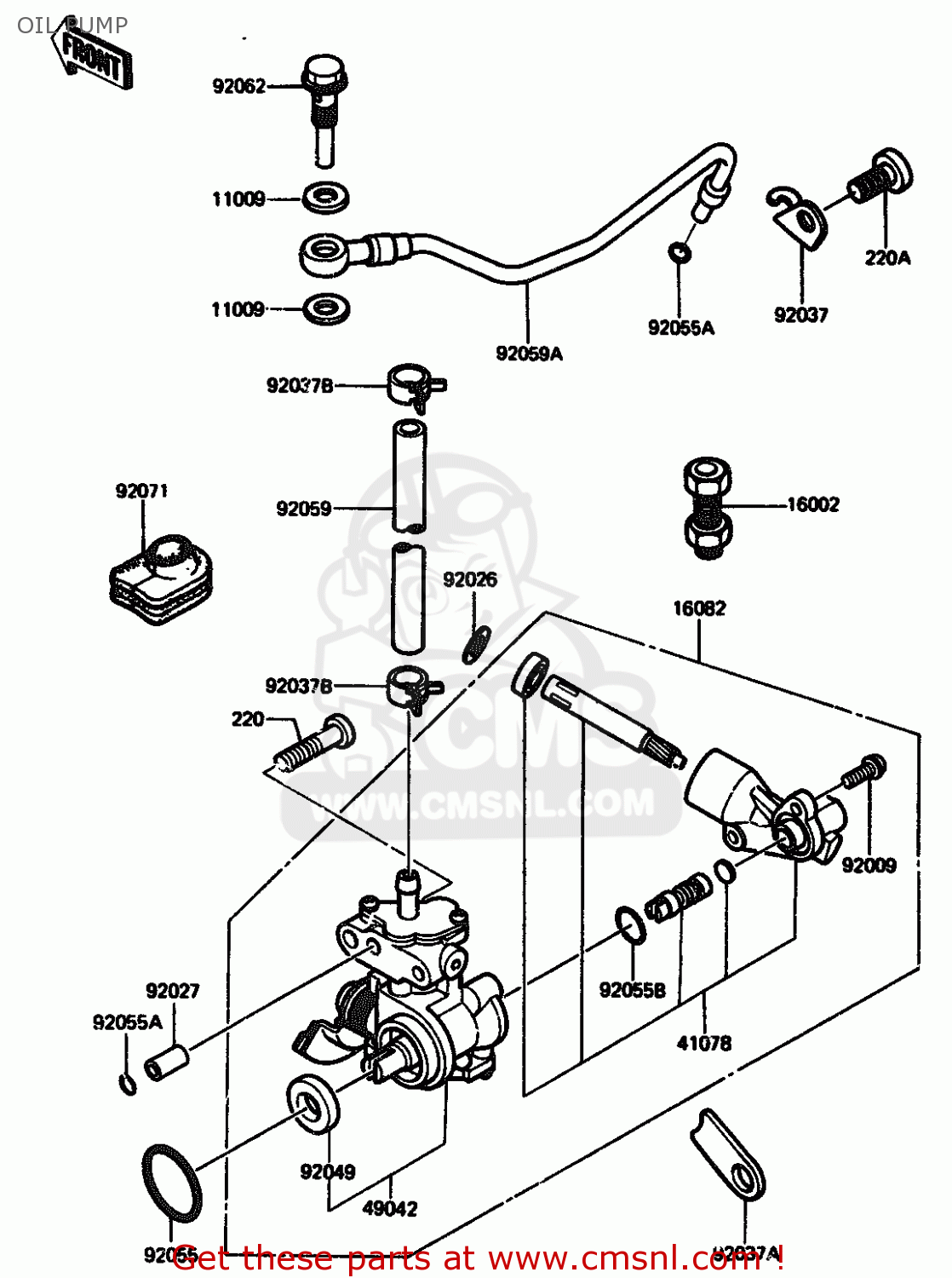 OIL PUMP AR125A4 1986 UNITED KINGDOM GR NR SD ST