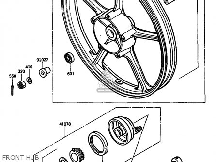 FRONT HUB - AR125A4 1986 UNITED KINGDOM GR NR SD ST