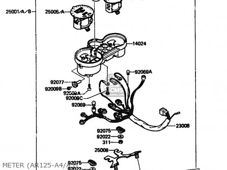 METER (AR125-A4/A5) - AR125A4 1986 UNITED KINGDOM GR NR SD ST