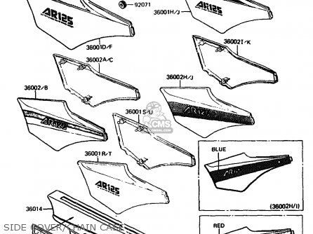 SIDE COVER/CHAIN CASE - AR125A4 1986 UNITED KINGDOM GR NR SD ST