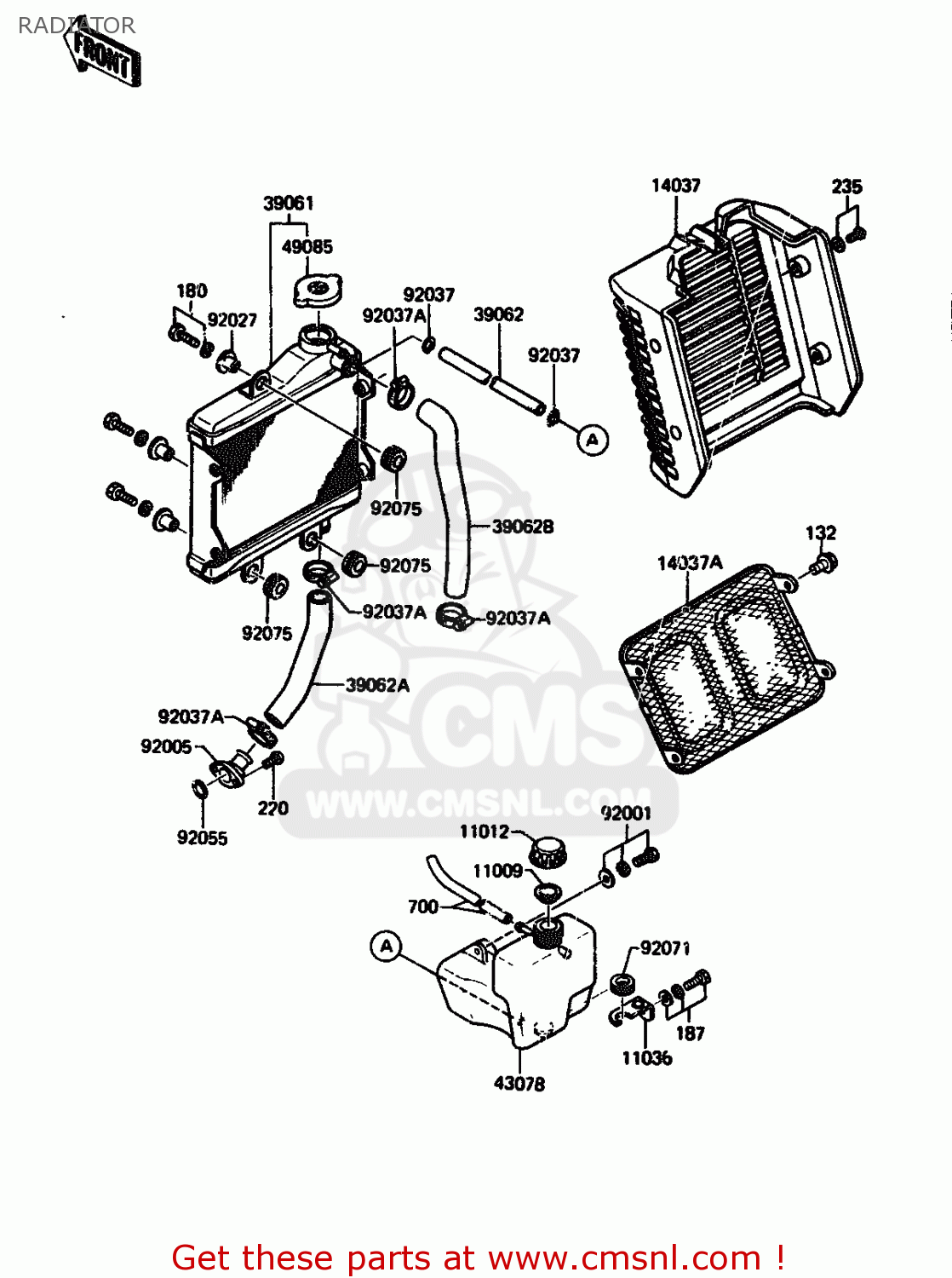 RADIATOR AR125A5 1987 UNITED KINGDOM GR NR ST