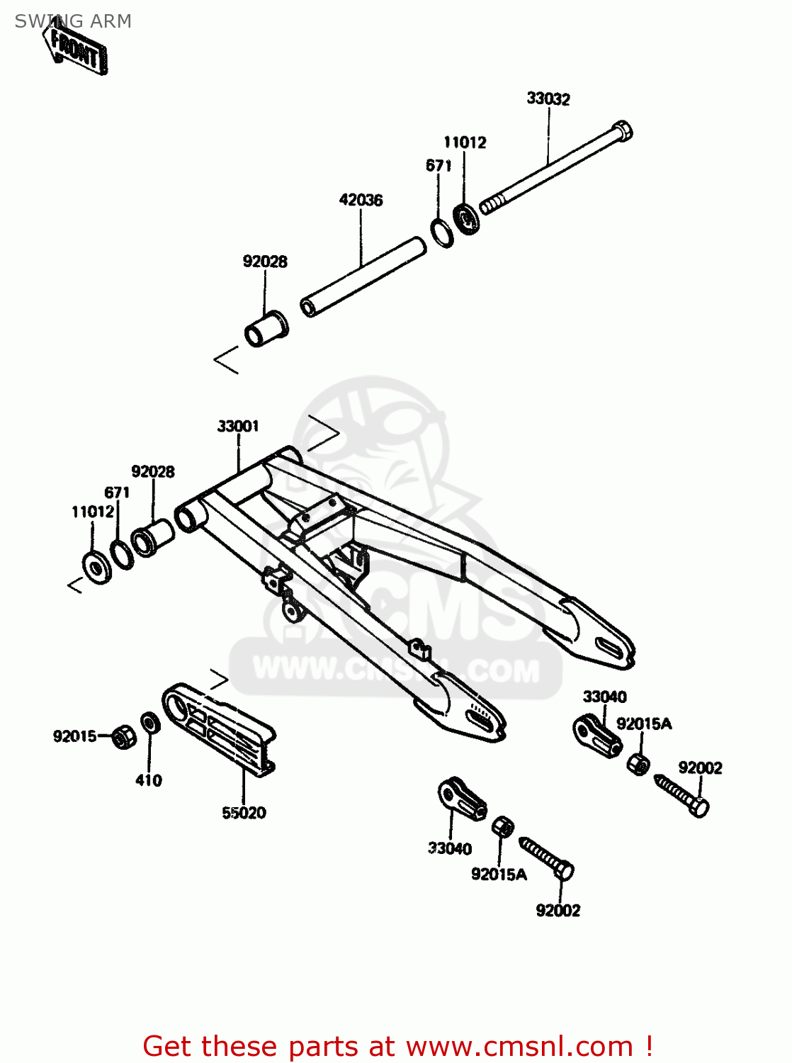 SWING ARM AR125A5 1987 UNITED KINGDOM GR NR ST