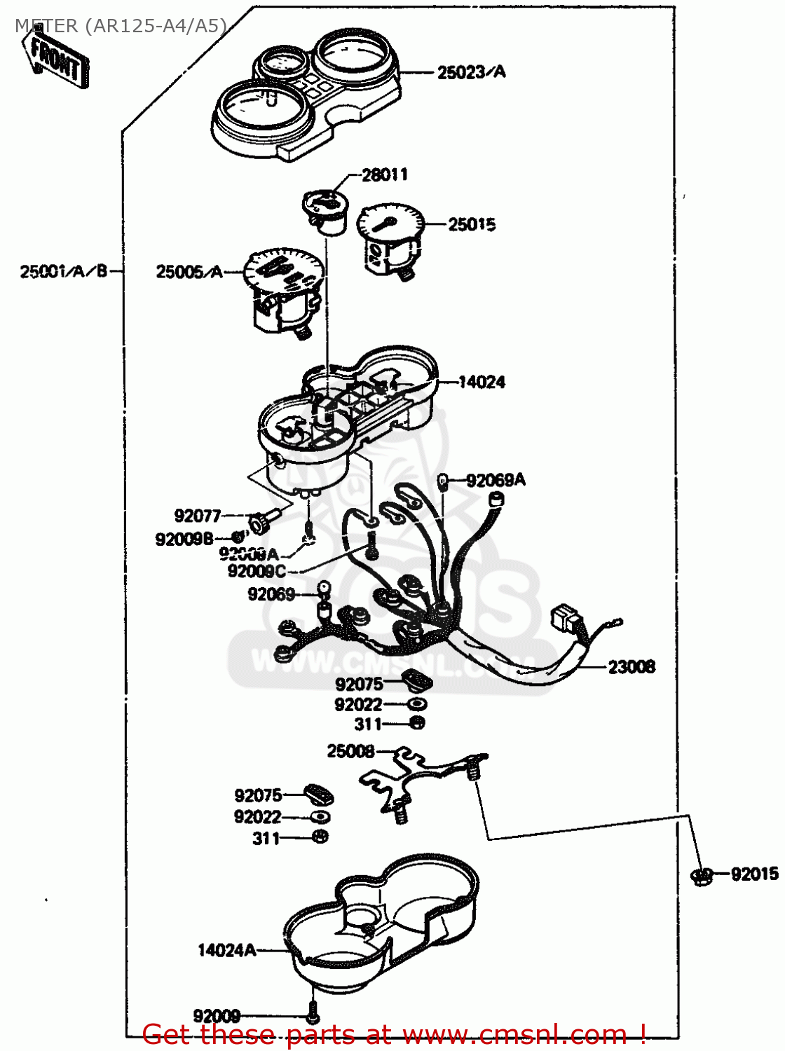 METER (AR125-A4/A5) AR125A5 1987 UNITED KINGDOM GR NR ST