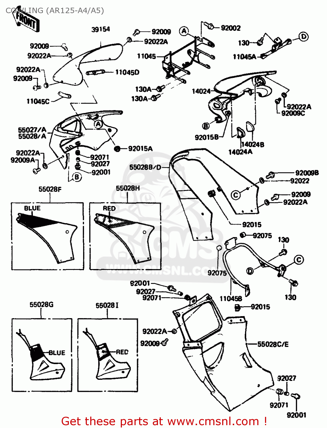 COWLING (AR125-A4/A5) AR125A5 1987 UNITED KINGDOM GR NR ST
