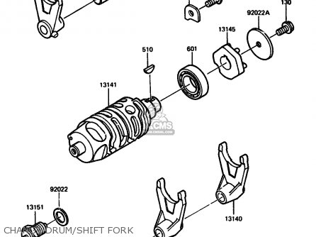 CHANGE DRUM/SHIFT FORK - AR125A5 1987 UNITED KINGDOM GR NR ST