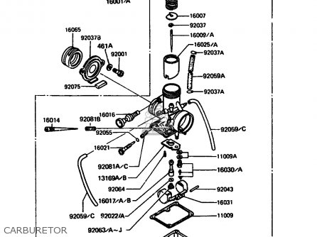 CARBURETOR - AR125A5 1987 UNITED KINGDOM GR NR ST