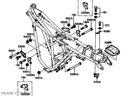 FRAME FITTING - AR125A5 1987 UNITED KINGDOM GR NR ST