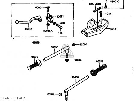 HANDLEBAR - AR125A5 1987 UNITED KINGDOM GR NR ST
