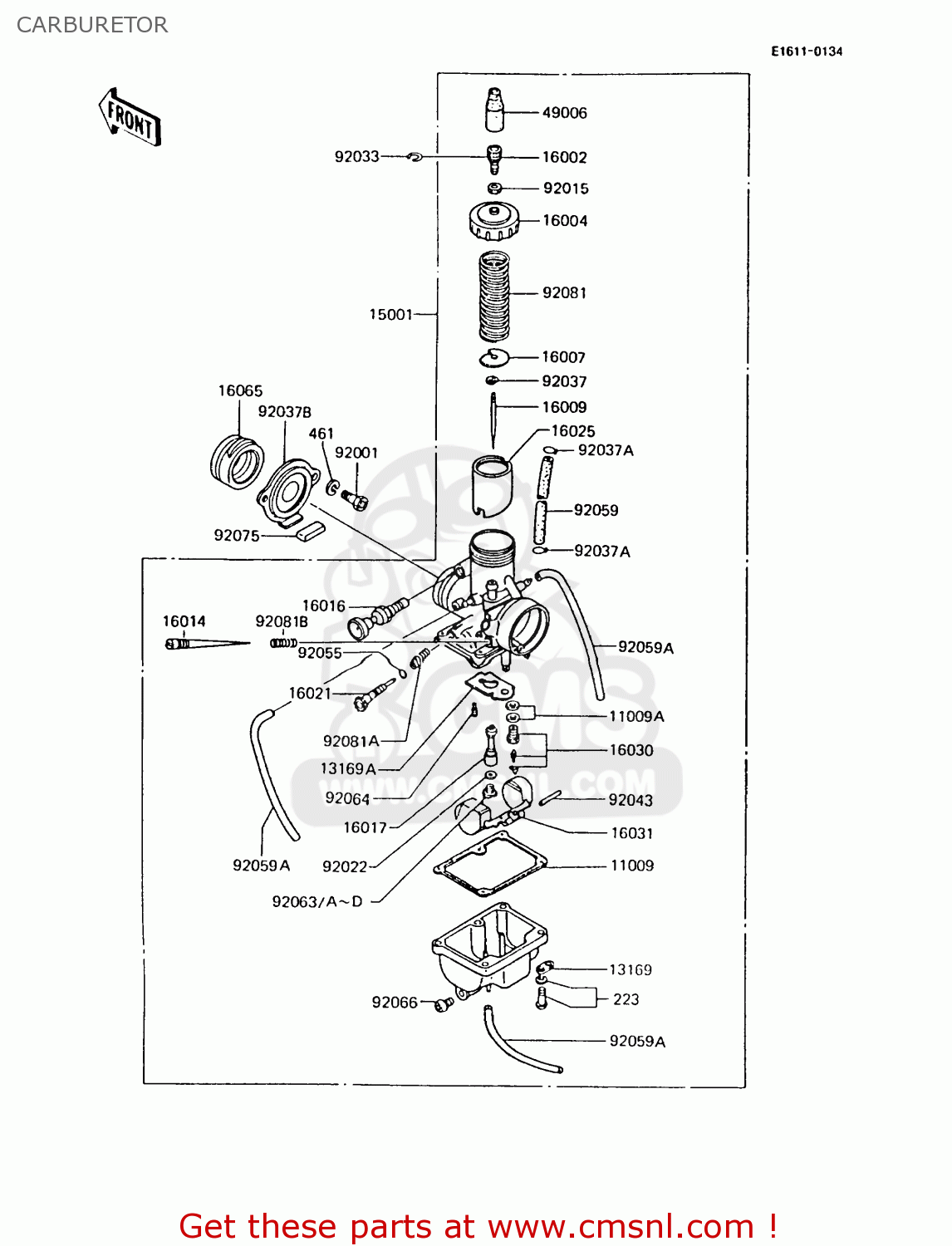 CARBURETOR AR125A6 1988 UNITED KINGDOM GR NR