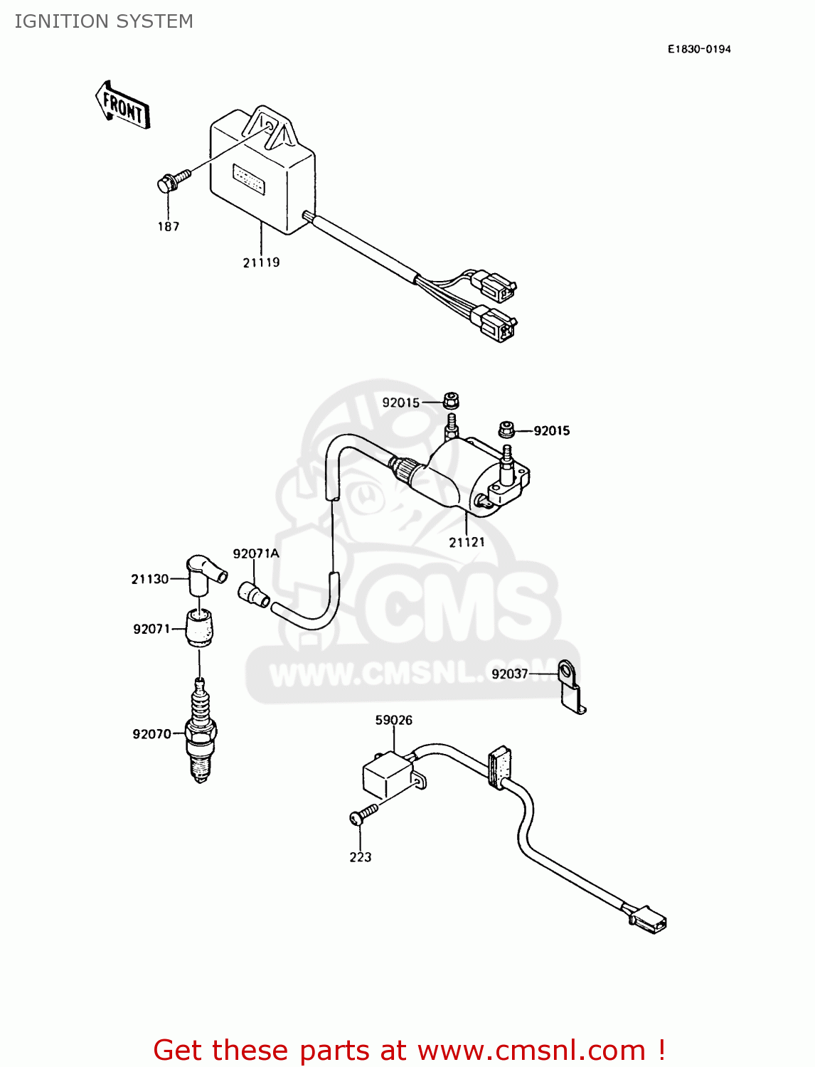 IGNITION SYSTEM AR125A6 1988 UNITED KINGDOM GR NR
