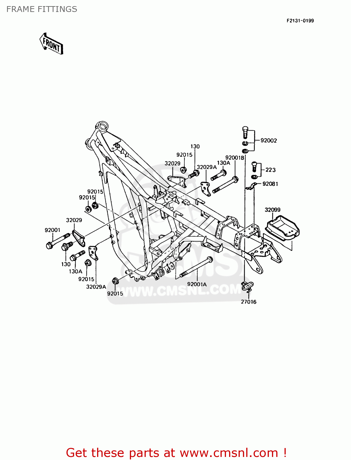 FRAME FITTINGS AR125A6 1988 UNITED KINGDOM GR NR