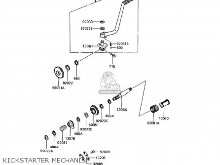 KICKSTARTER MECHANISM - AR125A6 1988 UNITED KINGDOM GR NR