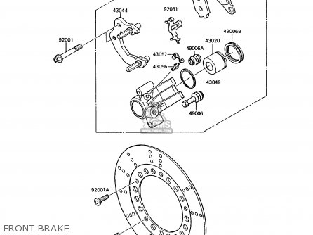 FRONT BRAKE - AR125A6 1988 UNITED KINGDOM GR NR