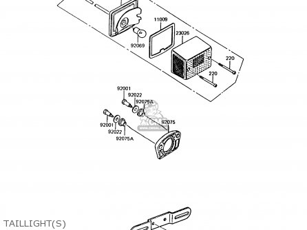 TAILLIGHT(S) - AR125A6 1988 UNITED KINGDOM GR NR