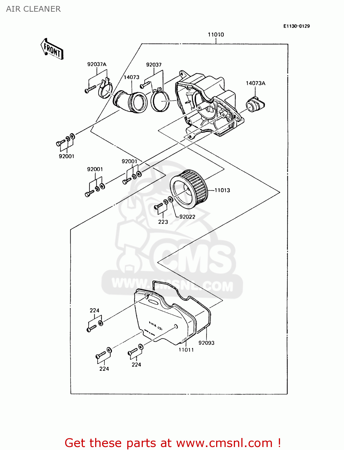 AIR CLEANER AR125A7 1989 UNITED KINGDOM GR NR