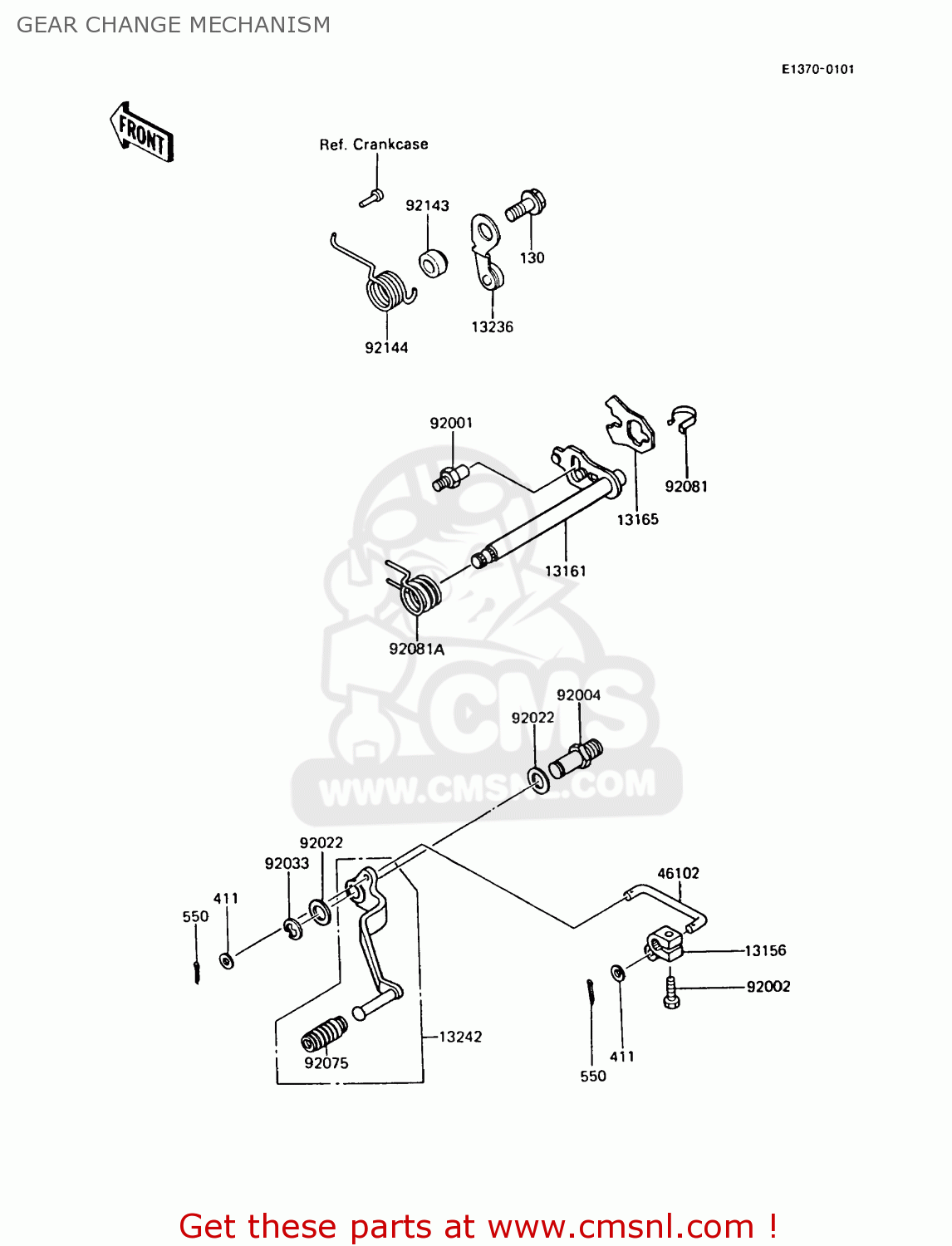 GEAR CHANGE MECHANISM AR125A7 1989 UNITED KINGDOM GR NR