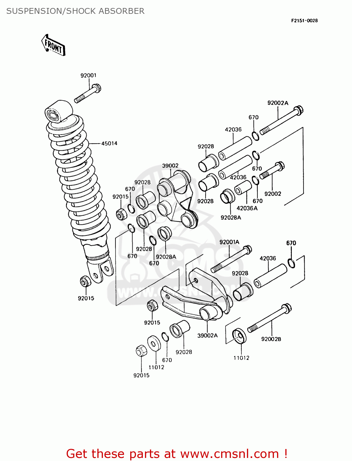 SUSPENSION/SHOCK ABSORBER AR125A7 1989 UNITED KINGDOM GR NR