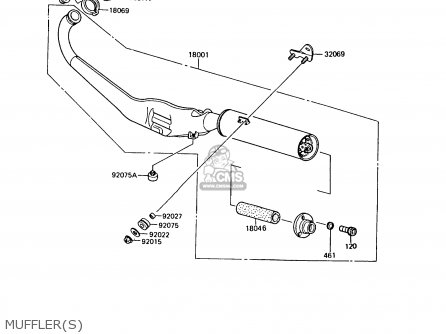MUFFLER(S) - AR125A7 1989 UNITED KINGDOM GR NR