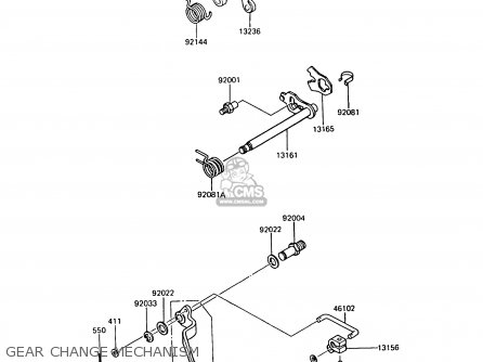 GEAR CHANGE MECHANISM - AR125A7 1989 UNITED KINGDOM GR NR