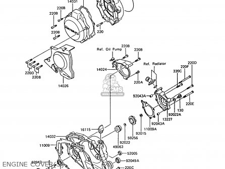ENGINE COVER(S) - AR125A7 1989 UNITED KINGDOM GR NR