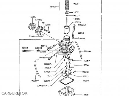 CARBURETOR - AR125A7 1989 UNITED KINGDOM GR NR