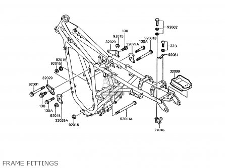 FRAME FITTINGS - AR125A7 1989 UNITED KINGDOM GR NR