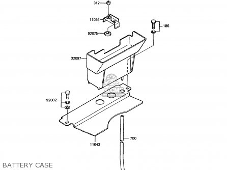 BATTERY CASE - AR125A7 1989 UNITED KINGDOM GR NR
