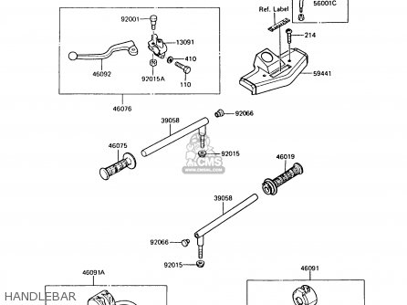 HANDLEBAR - AR125A7 1989 UNITED KINGDOM GR NR