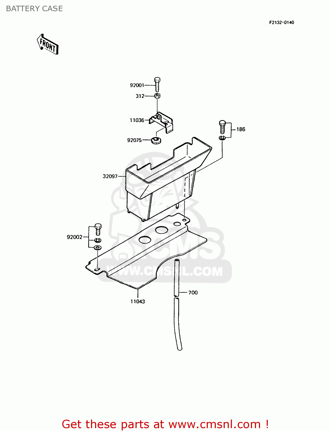BATTERY CASE AR125A8 1990 UNITED KINGDOM GR NR