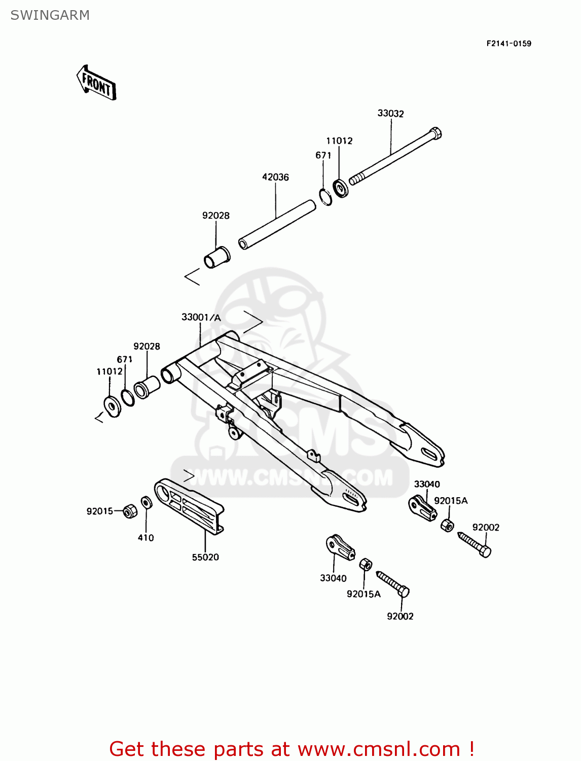 SWINGARM AR125A8 1990 UNITED KINGDOM GR NR