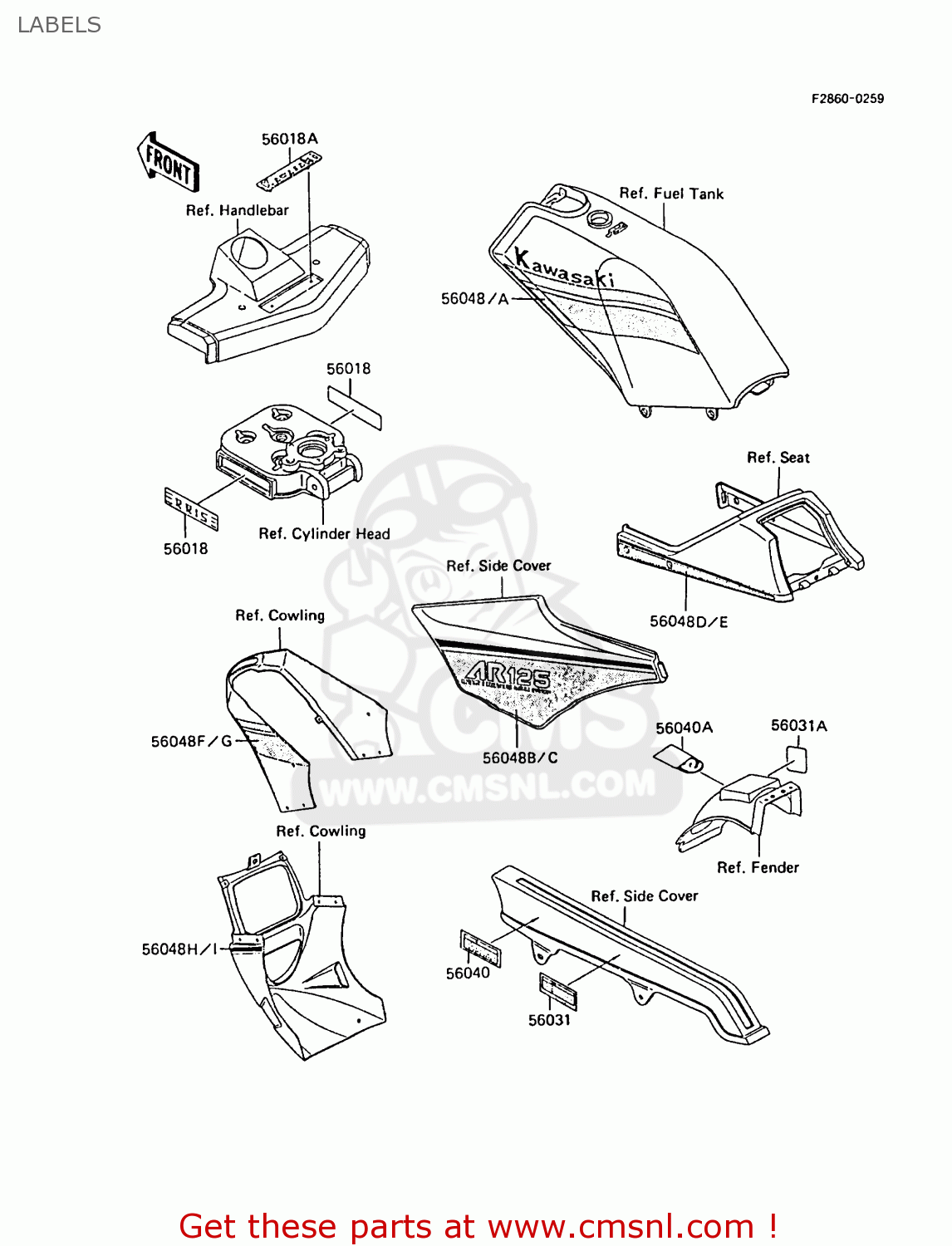 LABELS AR125A8 1990 UNITED KINGDOM GR NR