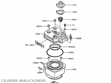 CYLINDER HEAD/CYLINDER - AR125A8 1990 UNITED KINGDOM GR NR