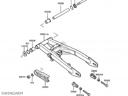 SWINGARM - AR125A8 1990 UNITED KINGDOM GR NR