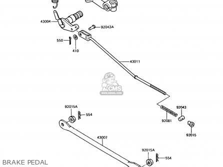BRAKE PEDAL - AR125A8 1990 UNITED KINGDOM GR NR