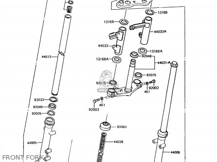 FRONT FORK - AR125A8 1990 UNITED KINGDOM GR NR