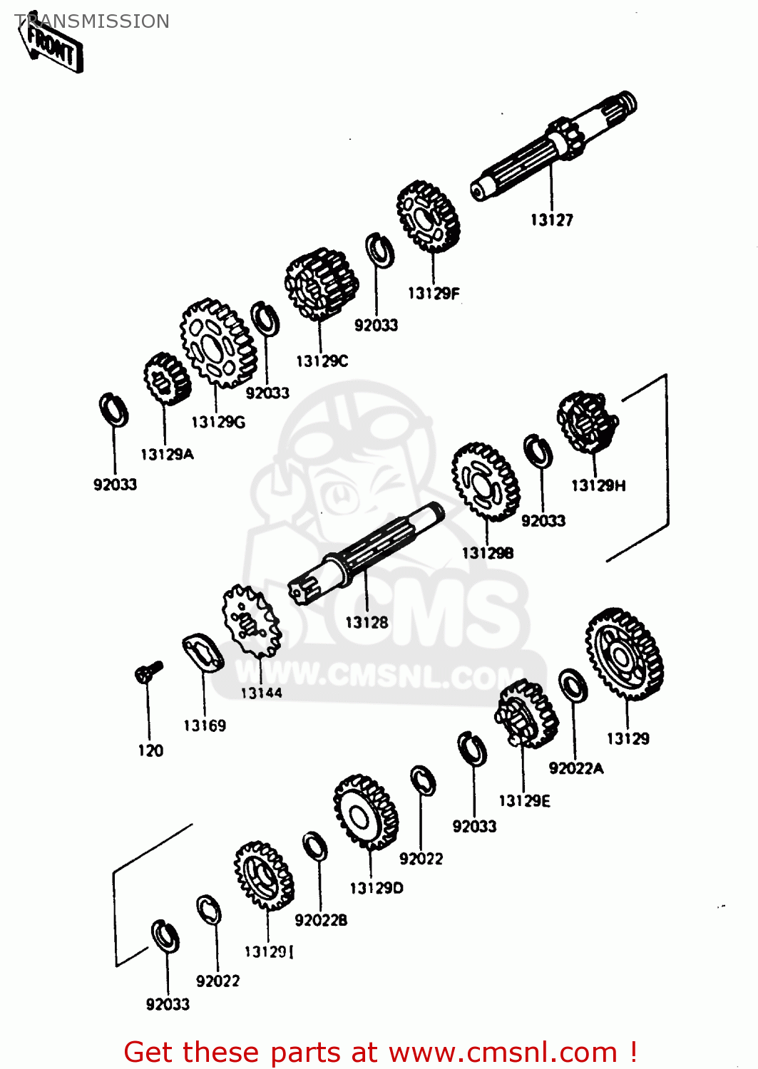 TRANSMISSION AR125B1 1984 FRANCE