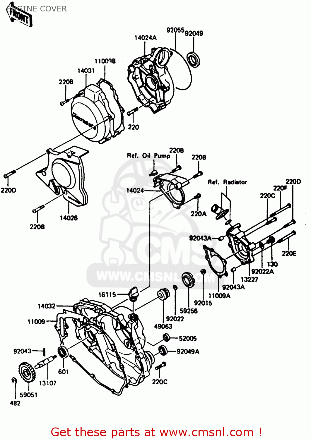 ENGINE COVER AR125B1 1984 FRANCE
