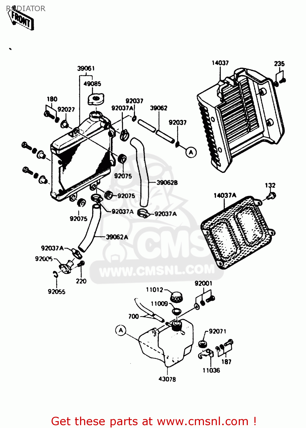 RADIATOR AR125B1 1984 FRANCE