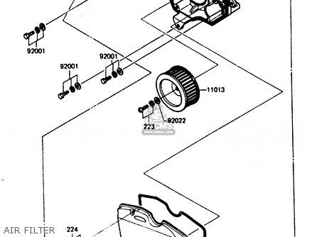 AIR FILTER - AR125B1 1984 FRANCE