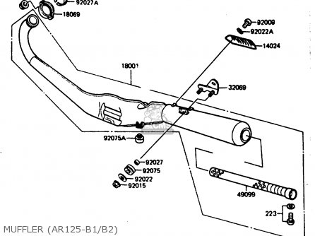 MUFFLER (AR125-B1/B2) - AR125B1 1984 FRANCE