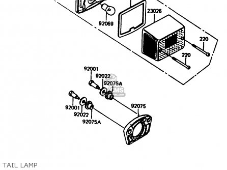 TAIL LAMP - AR125B1 1984 FRANCE