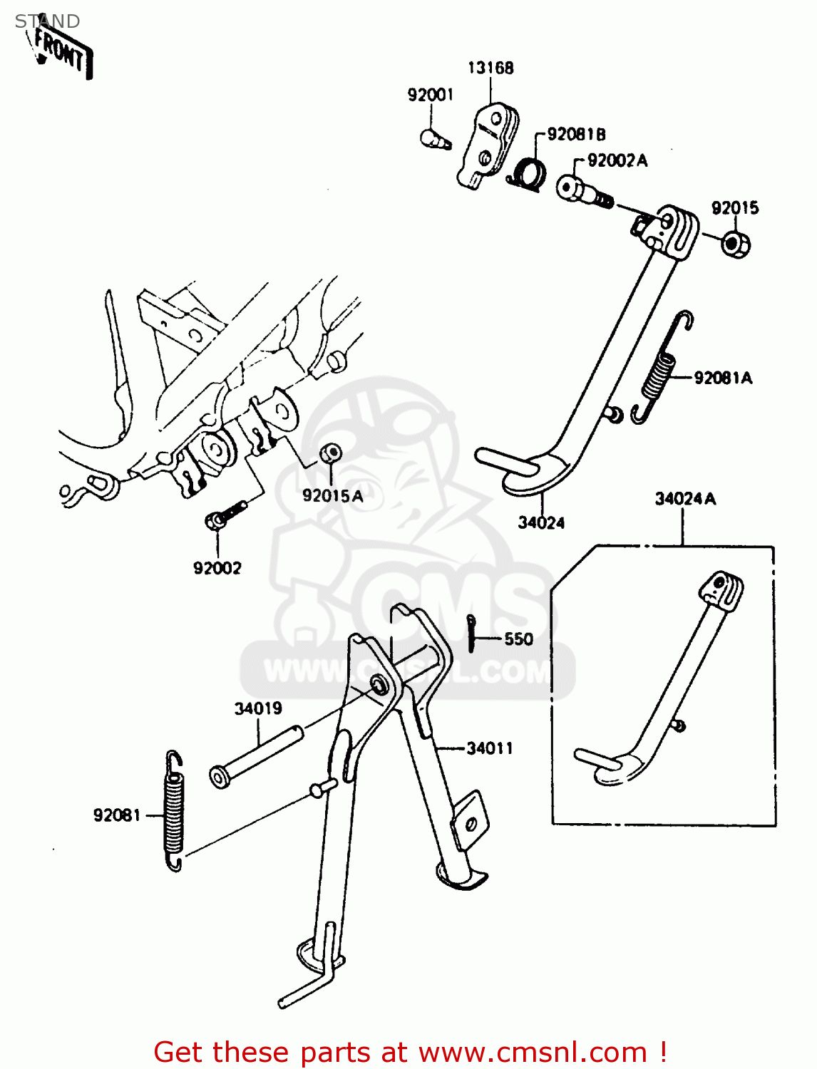 STAND AR125B2 1985 FRANCE