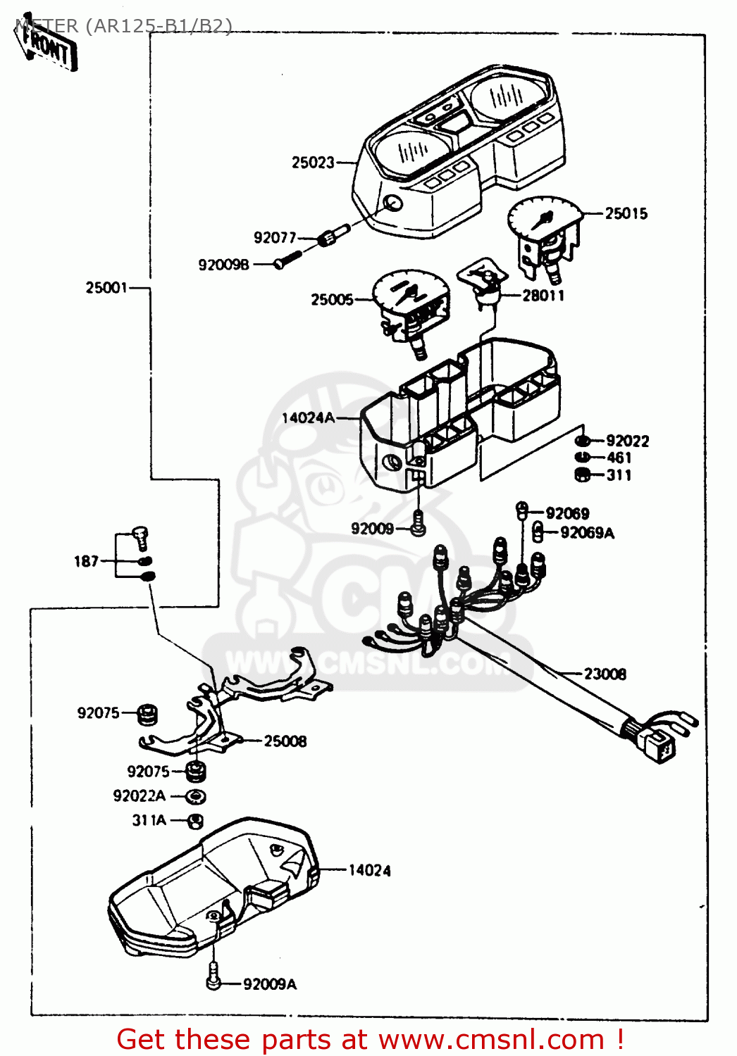 METER (AR125-B1/B2) AR125B2 1985 FRANCE